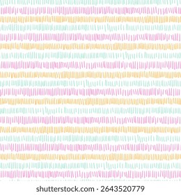 Simple Abstract seamless pattern horizontal Irregular stripes of vertical line, dashes, Brush Spots
