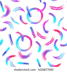 Simple abstract seamless pattern inspired. Stripes and circles. Trendy stylish texture. Repeating tile, vector artwork for print and textiles, home decor, spring summer fashion fabrics.