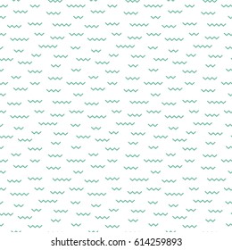 Simple abstract seamless pattern. Vector background with waves. Can be used for wallpaper, surface textures, scrapbooking, fabric prints. For sea or aquapark products, travel agency brochures.
