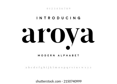 Simple abstract serif alphabet font. Serif lettering for wedding, music, logo, fashion. Creative simple vector illustration