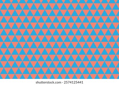 simple abstract sky color creative triangle pattern that can be used as a background or texture coral and blue triangle pattern