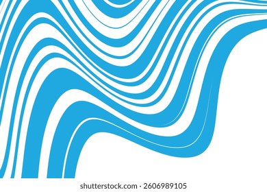 simple abstract sky color creative thin to thick wavy line pattern abstract blue and white wave lines