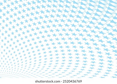 simple abstract sky color small to big star geometric pattern a circular design with stars in the center