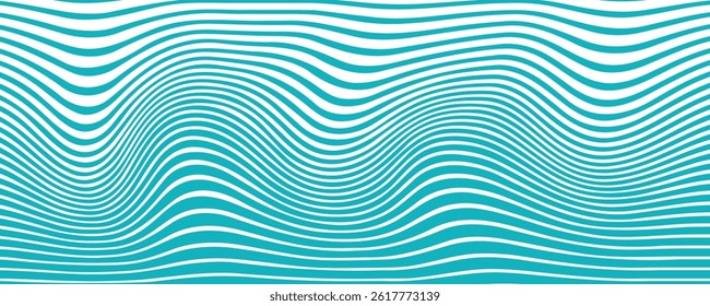 simple abstract sky mint color wavy distort line pattern a blue wave with a green background and a blue line