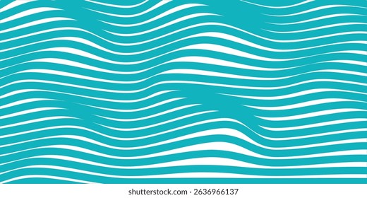 simple abstract sky mint color wavy distort line pattern a blue wave with a green background and a blue line