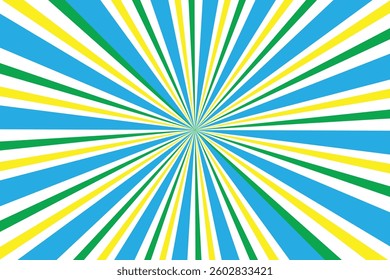 simple abstract sky yellow green color creative sunburst line pattern