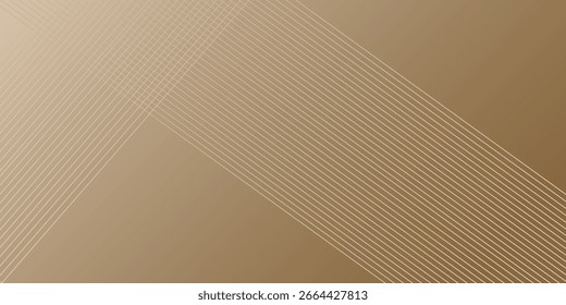 Simple abstract soft brown and white line stripes background. Modern luxury background concept. Vector Illustration
