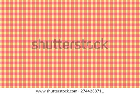 simple abstract soft light color plaid check line pattern Close-up View Pink Orange Checkered Pattern Vintage Canvas Style Plaid 