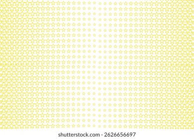 simple abstract soft light yellow color star blend halftone pattern golden star texture