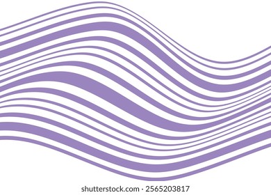 simple abstract soft purple color wavy line pattern