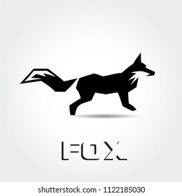 simple abstract Stand fox ready logo