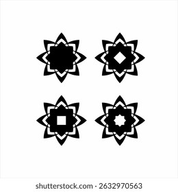 Diseño abstracto simple del ornamento del sistema de la estrella.	