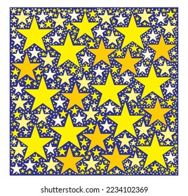 Simple abstract stars for wallpaper