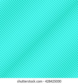 Simple abstract stripe colored background pattern with wavy lines. Vector abstract background. Sea waves pattern