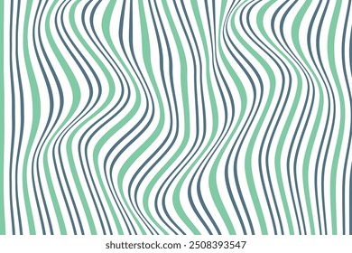 simple abstract sweet fest color vertical wavy distort strip pattern a green and white striped pattern with the lines in the middle