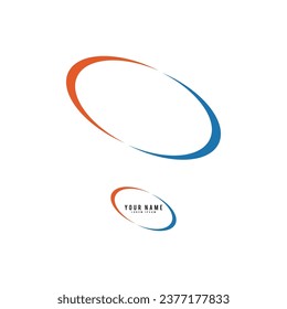 simple abstract swoosh design logo vector