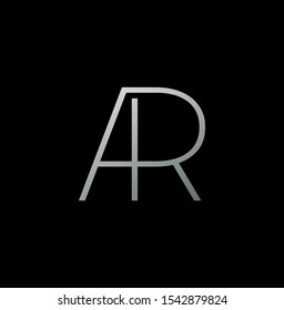 Simple Abstract Techno Line  Letter A,R, AR logo icon. Creative vector logo icon design  concept  for business or company identity. 