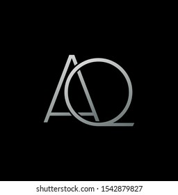 Simple Abstract Techno Line  Letter A,Q, AQ logo icon. Creative vector logo icon design  concept  for business or company identity. 