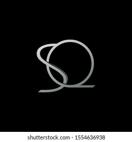Simple Abstract Techno Line  Letter  S, Q, SQ logo icon. Creative vector logo icon design  concept  for business or company identity. 