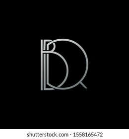 Simple Abstract Techno Line  Letter Q, B, QB, BQ logo icon. Creative vector logo icon design  concept  for business or company identity. 