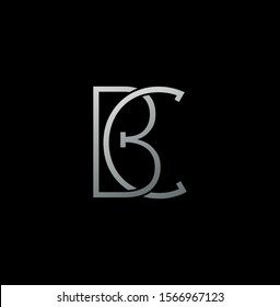Simple Abstract Techno Line  Letter B, C, BC, CB  logo icon. Creative vector logo icon design  concept  for business or company identity. 