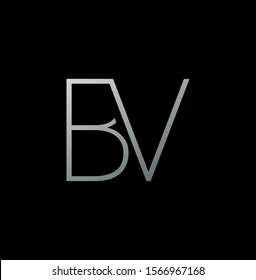 Simple Abstract Techno Line  Letter B, V, BV,  BV logo icon. Creative vector logo icon design  concept  for business or company identity.
