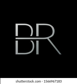 Simple Abstract Techno Line  Letter B, R, BR,  RB logo icon. Creative vector logo icon design  concept  for business or company identity. 