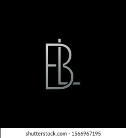 Simple Abstract Techno Line  Letter B, L, BL,  LB logo icon. Creative vector logo icon design  concept  for business or company identity. 