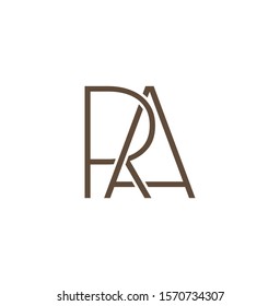 Simple Abstract Techno Line  Letter R, A, RA,  AR logo icon. Creative vector logo icon design  concept  for business or company identity.