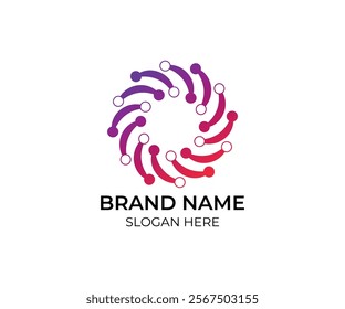 simple abstract technology modern logo