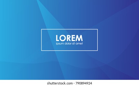 Simple abstract template, blue concept