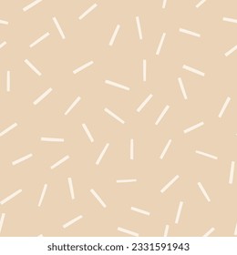 Simple abstract texture with small chaotic lines. Vector monochrome lined pattern. Seamless geometric background