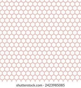 simple abstract tomato color small poligon hexagon pattern on white background