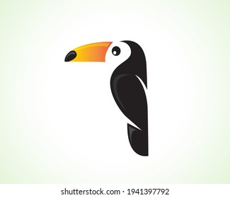 simple abstract toucan bird logo symbol icon illustration inspiration