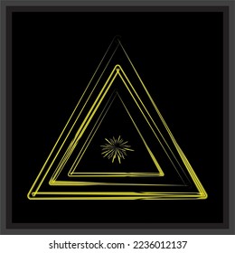 
Simple abstract triangle for background or decoration.