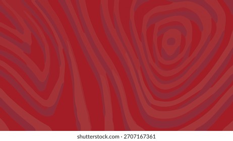 Simple abstract with unique curve art on red color background.