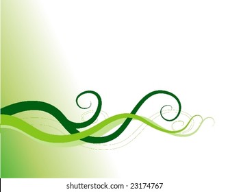 Simple abstract vector background design in green color