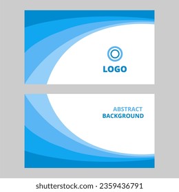 Simple abstract vector background. Wallpaper background with blue curved shapes. Suitable for various designs such as templates, banners, covers, business cards and others