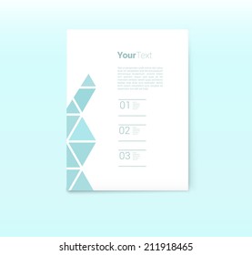 Simple abstract vector design, for business page template