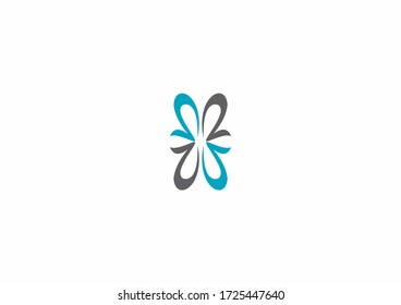 Simple abstract vector logo design template