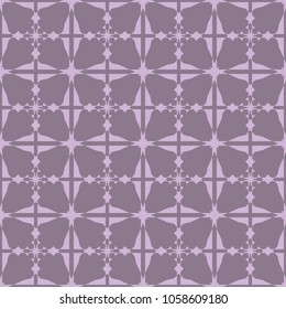 simple abstract vector pattern of repeating shapes. Seamless purple background