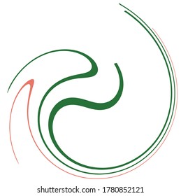 Simple abstract vector spinning colorful whirl texture for your game