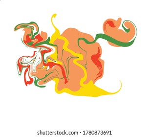 Simple abstract vector spinning colorful whirl texture for your game