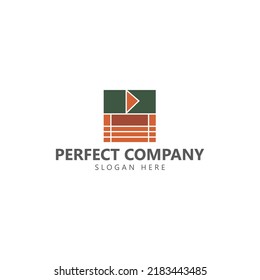 Simple abstract vector square logo shaped like a boat. Suitable for company, industry, business, event, brand, and organization. 
