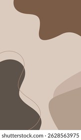 Fondo marrón simple del diseño Abstractas de la onda