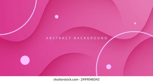 Diseño de fondo rosa de onda abstracto simple. estilo elegante y fondo de lujo. Diseño de color simple rosa suave. Vector Eps10