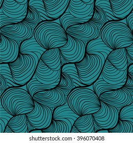 simple abstract waves / lines / hairy /blue shells