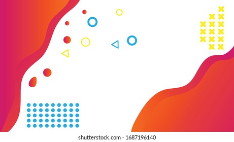Sencillo fondo blanco abstracto con efecto líquido y geométrico para banner, página de inicio y promoción para negocios