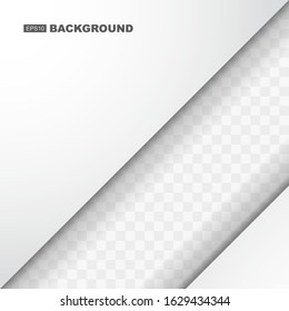 Simple Abstract White Background Template with Flat Design Shadow