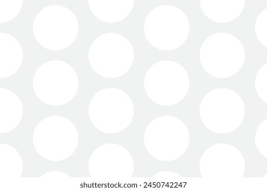  simple abstracto color blanco gran polka punto patrón ondulado en blanco lite fondo de color de ceniza gris